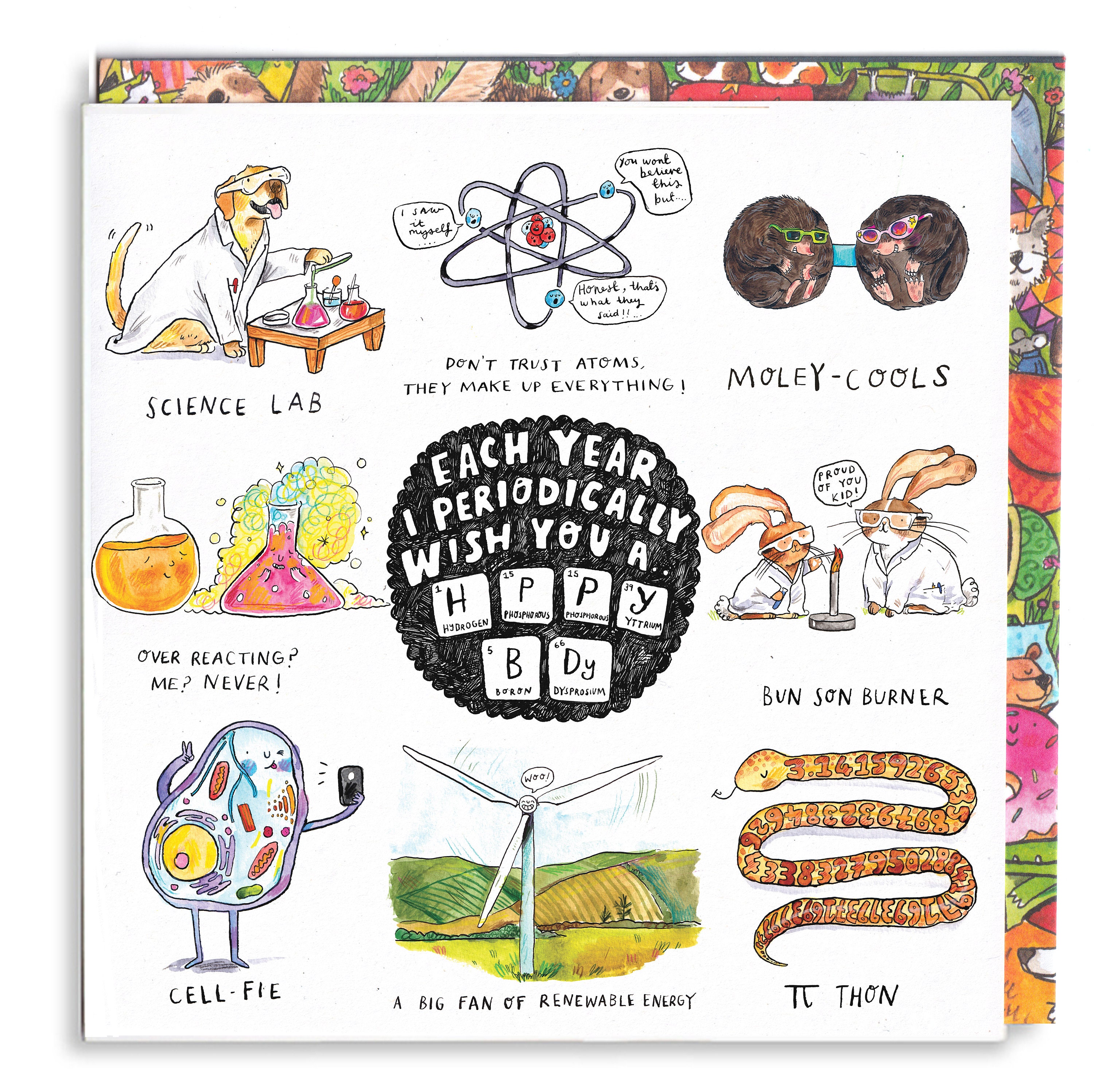 1 X Blank Greeting Card Chemistry Science Art Teacher Uni #14791 - View #12