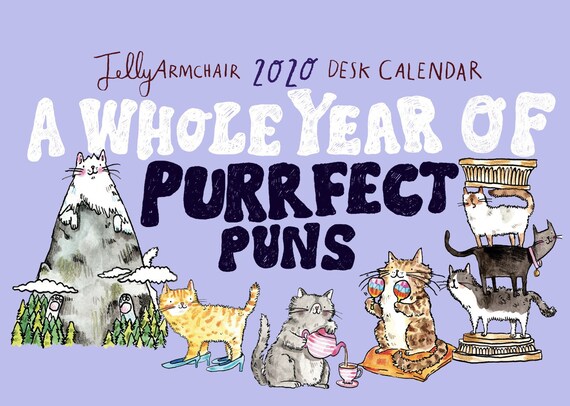 Cat 2020 A5 Desk Calendar Humour Pun Funny Organiser Etsy