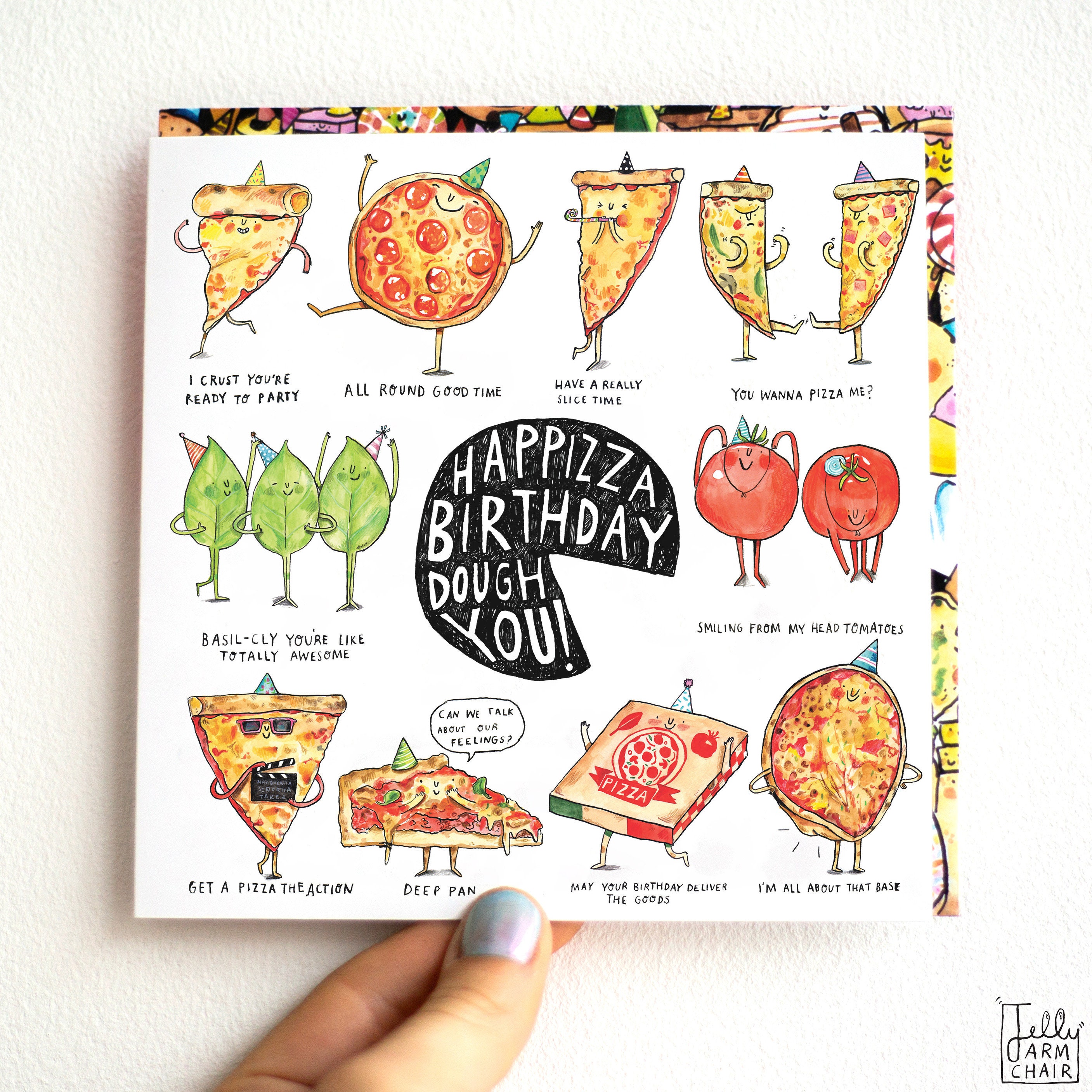 Happizza Birthday Dough You Pizza Birthday Card Puns Etsy UK