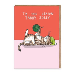 Tis The Season Tabby Jolly - Chats - Animaux - Humour - Cartes de Noel - Puns