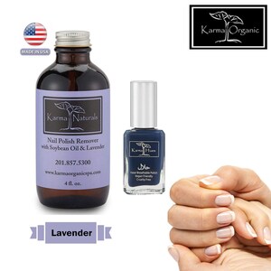 Soybean Lavender Nail Polish Remover - Acetone free with Amazing Halal Certified Nail Polish (Truly Breathable Vegan & Cruelty Free)