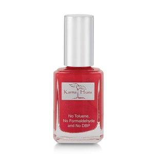 Karma Organic Natural Nail Polish-Non-Toxic Nail Art, Vegan and Cruelty-Free Nail Paint (Texas Red)