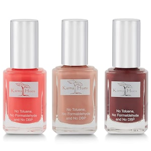Karma organische mooie kleur | Gecombineerde natuurlijke nagellak | Niet-giftige nagellak, veganistische en dierproefvrije nagellak