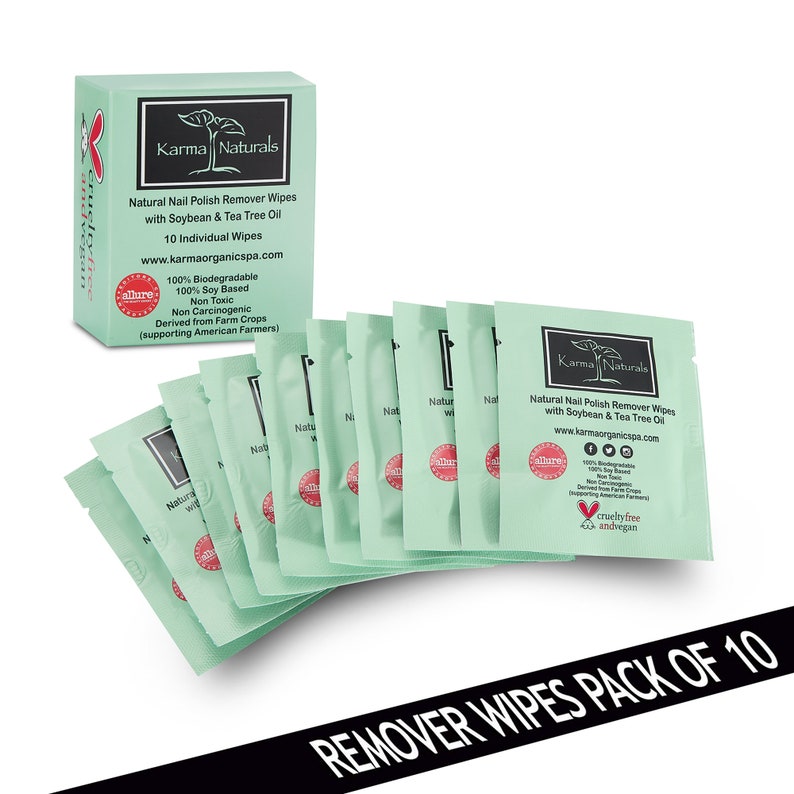 Karma Naturals Nail Polish Remover Wipes - Thumbnail 2