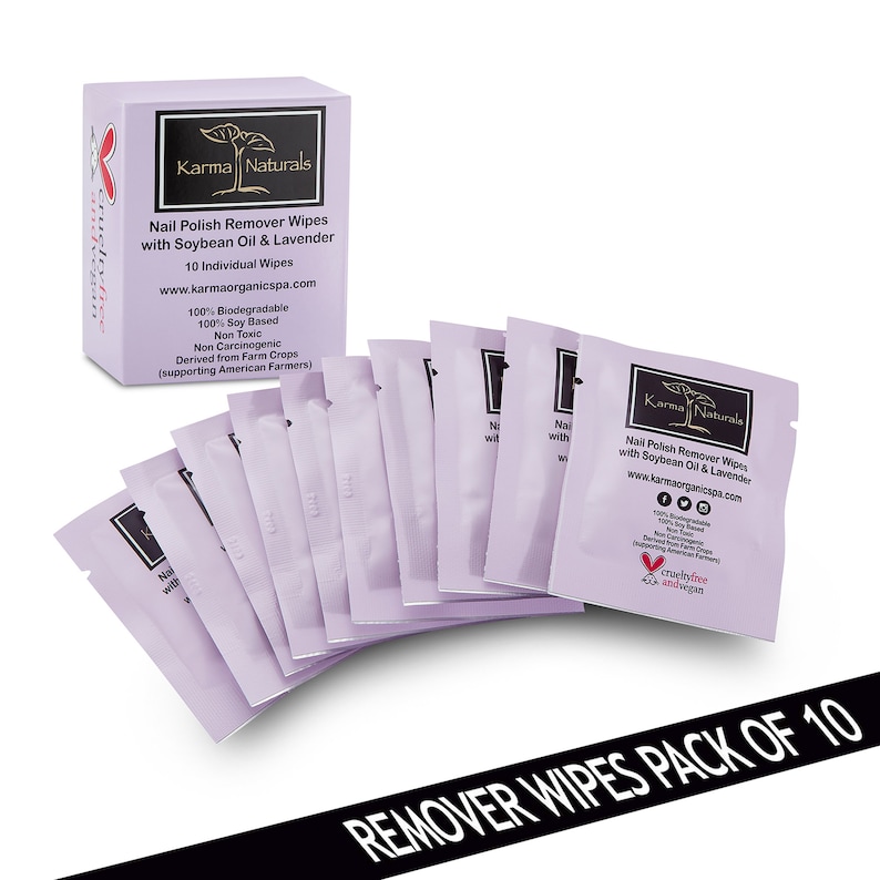 Karma Naturals Nail Polish Remover Wipes