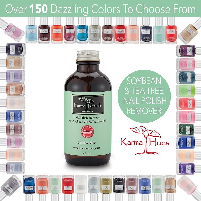 Karma Organic Nagellacksborttagare – Formula med tea tree-olja och sojabönsolja bild 2