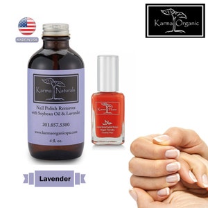 Soybean Lavender Nail Polish Remover - Acetone free with Amazing Halal Certified Nail Polish (Truly Breathable Vegan & Cruelty Free)