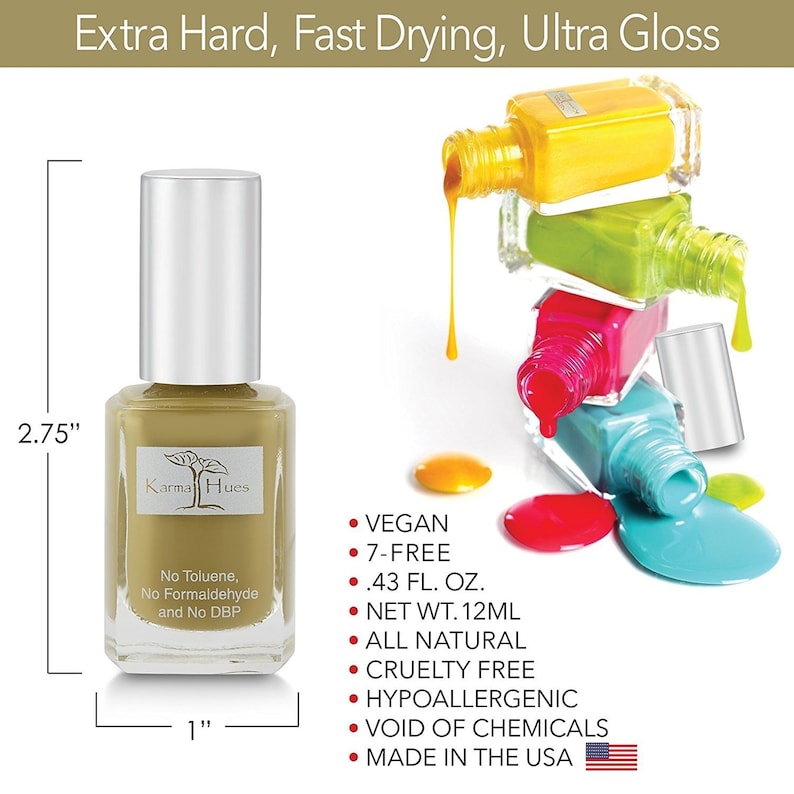 Esmalte de uñas Karma Organic Camouflage / Color no tóxico, vegano y libre de crueldad animal imagen 5
