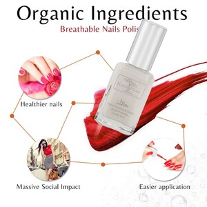 Karma Organic Halal Certified Nail Polish Truly Breathable Cruelty Free and Vegan Oxygen Permeable Wudu Friendly Nail Enamel JAMILA image 9