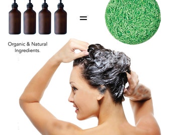 Shampoo em barra vegano de chá verde – Controle natural da caspa, tamanho viagem
