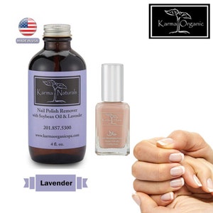 Soybean Lavender Nail Polish Remover - Acetone free with Amazing Halal Certified Nail Polish (Truly Breathable Vegan & Cruelty Free)