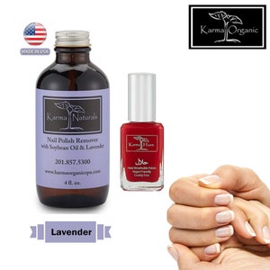 Soybean Lavender Nail Polish Remover - Acetone free with Amazing Halal Certified Nail Polish(Truly Breathable Vegan & Cruelty Free)