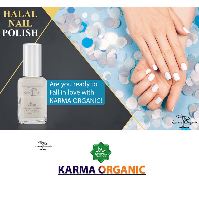 Karma Organic Halal Certified Nail Polish Truly Breathable Cruelty Free and Vegan Oxygen Permeable Wudu Friendly Nail Enamel JAMILA image 2