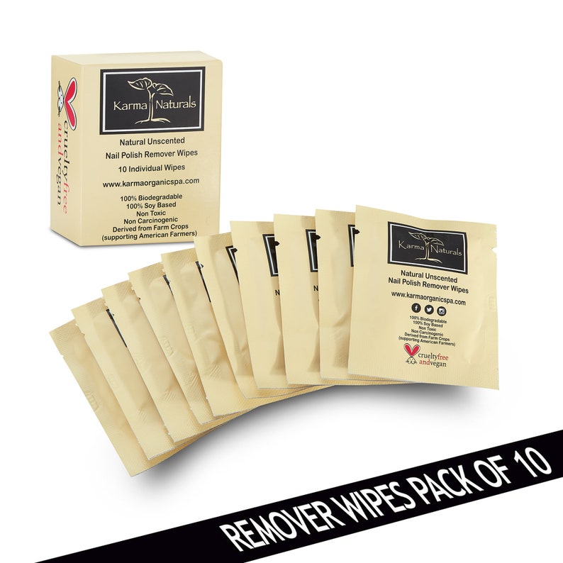 Karma Naturals Nail Polish Remover Wipes - Thumbnail 3