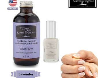 Quitaesmalte de uñas de soja y lavanda – Natural, sin acetona, vegano