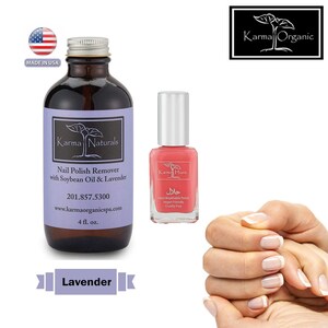 Soybean Lavender Nail Polish Remover - Acetone free with Amazing Halal Certified Nail Polish (Truly Breathable Vegan & Cruelty Free)