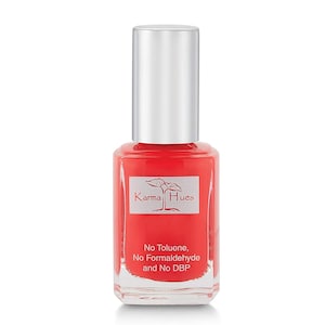 Karma Organic Natural Nail Polish-Non-Toxic Nail Art, Vegan and Cruelty-Free Nail Paint (Lucy Red)