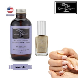 Soybean Lavender Nail Polish Remover - Acetone free with Amazing Halal Certified Nail Polish(Truly Breathable Vegan & Cruelty Free)