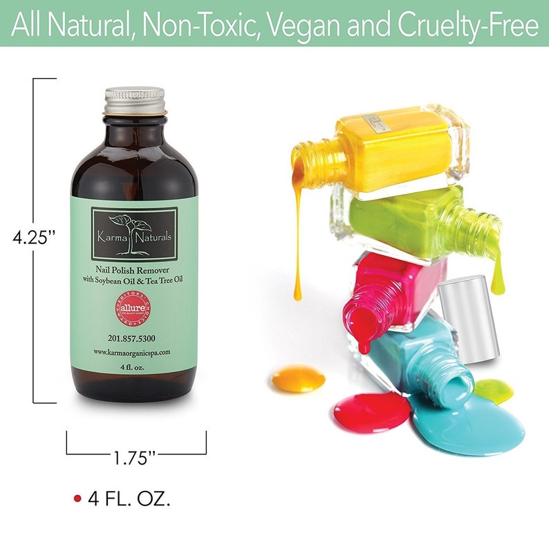 Karma Organic Nagellacksborttagare – Formula med tea tree-olja och sojabönsolja bild 5