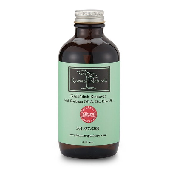 Karma Organic Nail Polish Remover – Tea Tree Oil & Soybean Oil Formula