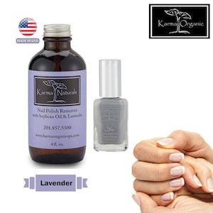 Soybean Lavender Nail Polish Remover - Acetone free with Amazing Halal Certified Nail Polish(Truly Breathable Vegan & Cruelty Free)