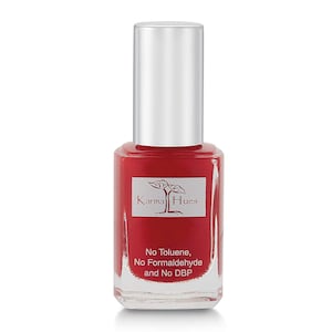 Karma Organic Natural Nail Polish-Non-Toxic Nail Art, Vegan and Cruelty-Free Nail Paint (RED AND EVEN)