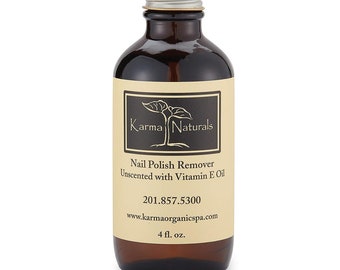 Karma Organic beauty natural Unscented - Nail Polish Remover Nontoxic vegan cruelty free (4 fluid ounce)