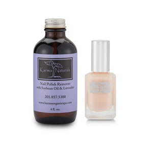 Deep Nutrition Nails Strengthener – Nail Treatment with Natural Soybean Lavender Nail Polish Remover - Vegan, Cruelty Free, Acetone Free