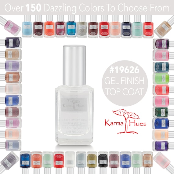 top coat gel organic nails