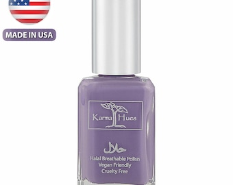 Esmalte de uñas certificado karma Halal: verdaderamente transpirable, libre de crueldad y vegano - Esmalte de uñas compatible con Wudu permeable al oxígeno (BILQUIS)