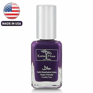 Karma Organic  Halal Certified Nail Polish- Truly Breathable Cruelty Free and Vegan - Oxygen Permeable Wudu Friendly Nail Enamel (KHADIJA)