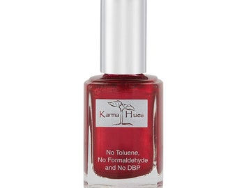 Karma Organic Natural Nail Polish-Non-Toxic Nail Art, Vegan and Cruelty-Free Nail Paint (Christmas Morning)