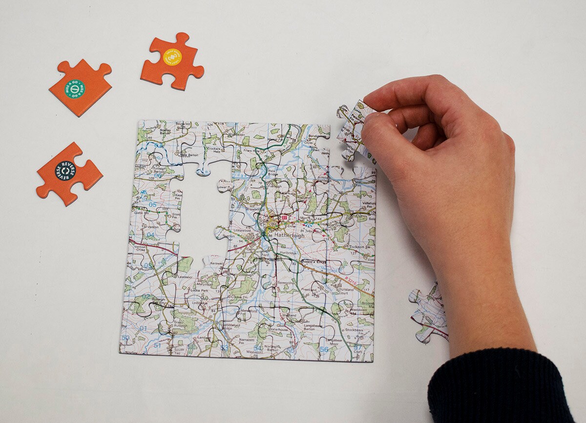 Hometown A Personalised Map Puzzle Game Etsy UK