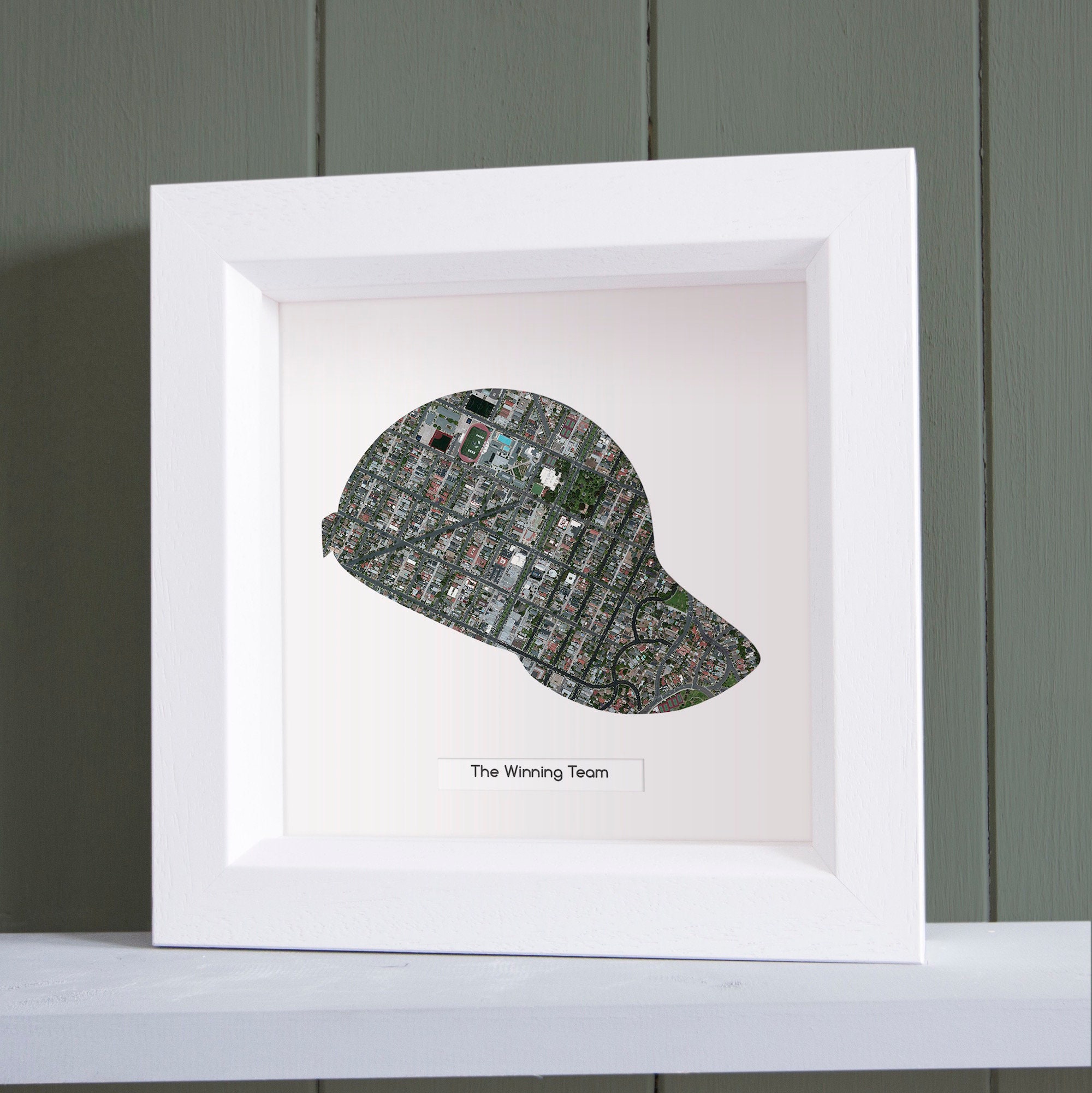 Baseball Cap Personalized Map - Etsy