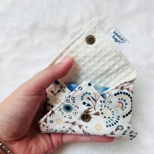 Pochette mini à savon solide / Essuie-Mains / Etui à savon