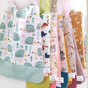 Kindergarten-Kantinentuch - großes Lätzchen - elastisches Handtuch