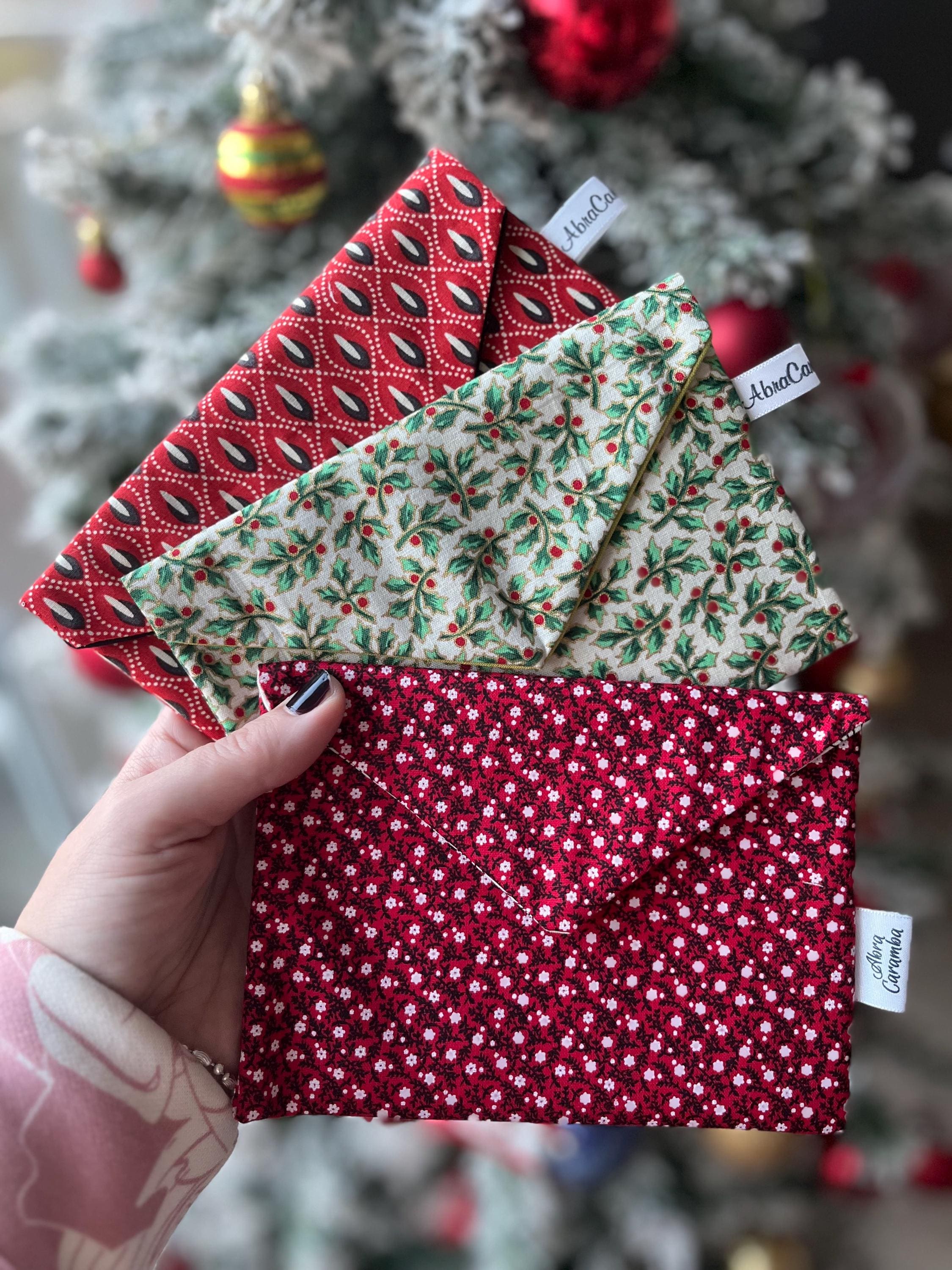 Fabric envelope style gift bag