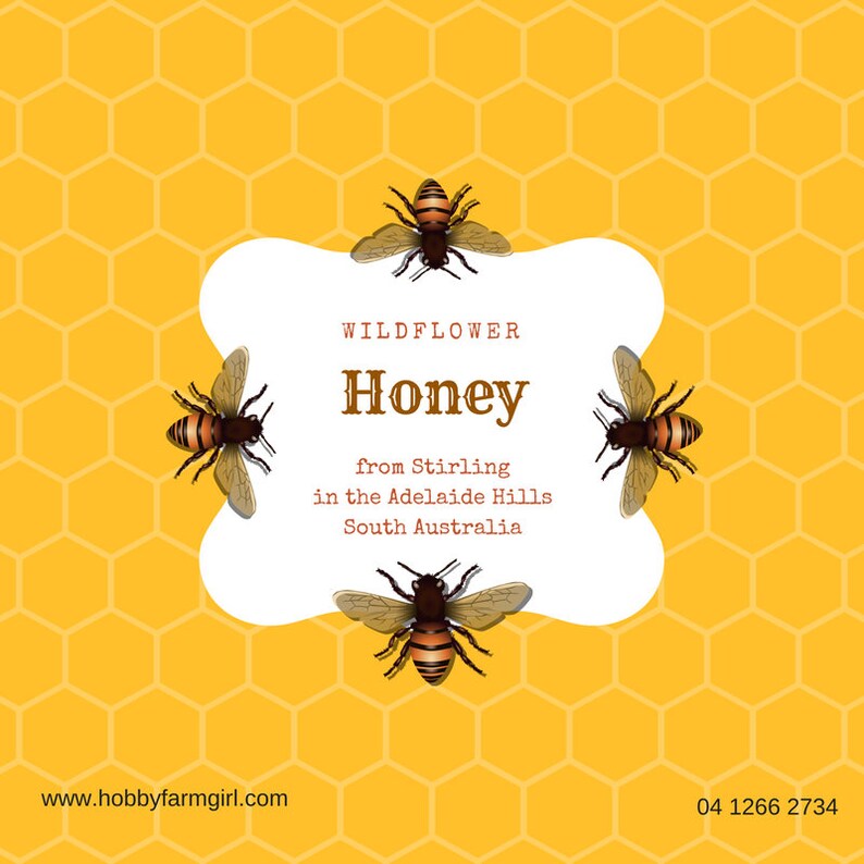 Customizable Honey Printable Business Cards Postcards Etsy