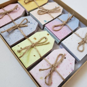 20-160 pezzi di etichette vuote/etichette per mini barattoli/etichette mini/etichette regalo/etichette per dolci da forno/fatti a mano con carta riciclata/etichette pastello/etichette riciclate