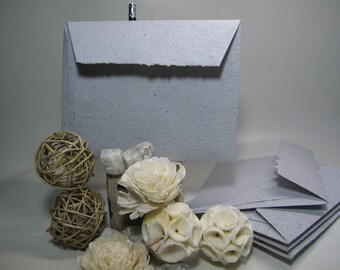 Grey granite look envelope set of 6 handmade recycled paper/ Grey Envelopes/ Grey Blank Cards/ Thank you cards