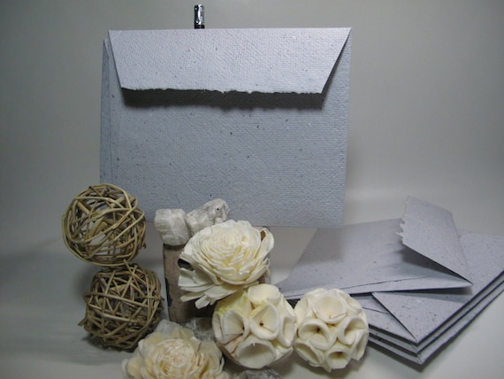 Grey granite look envelope set of 6 handmade recycled paper/ Grey Envelopes/ Grey Blank Cards/ Thank you cards