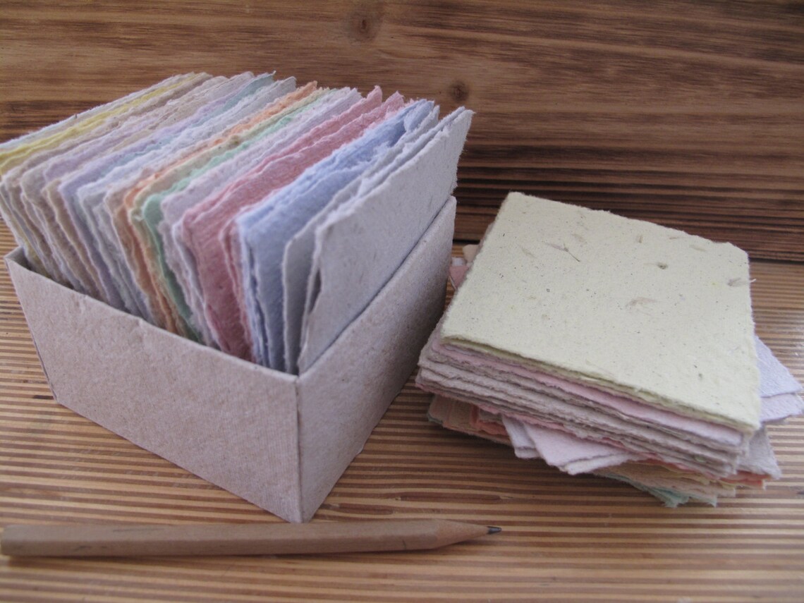 100 Sheets of 3 X 3 Writing Paper From Handmade - Etsy