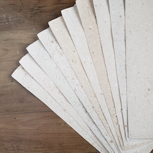 Carta riciclata fatta a mano marrone granito chiaro/carta riciclata marrone/fogli da 8" x 10,5".