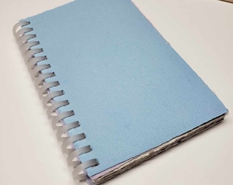 Handmade Journal 3. 1/2 x 5 1/2"/ Recycled Paper Journal / Scrapbooking journal/ Custom Recycled Notebook / Handmade Diary