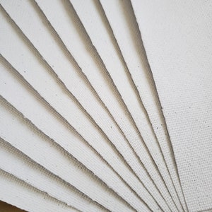 Gesprenkeltes weißes handgeschöpftes Recycling-Papier (weißer Granit-Look)/ graues Recycling-Papier