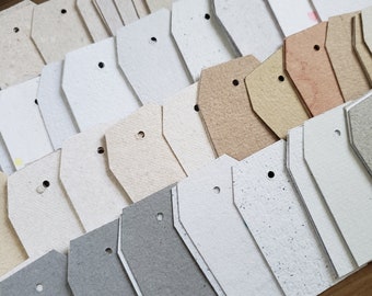 160 pcs of blank tags/ mini  jar tags/ mini tags/ gift tags/ baked goodies tags/ handmade from recycled paper / neutral tags / recycled tags