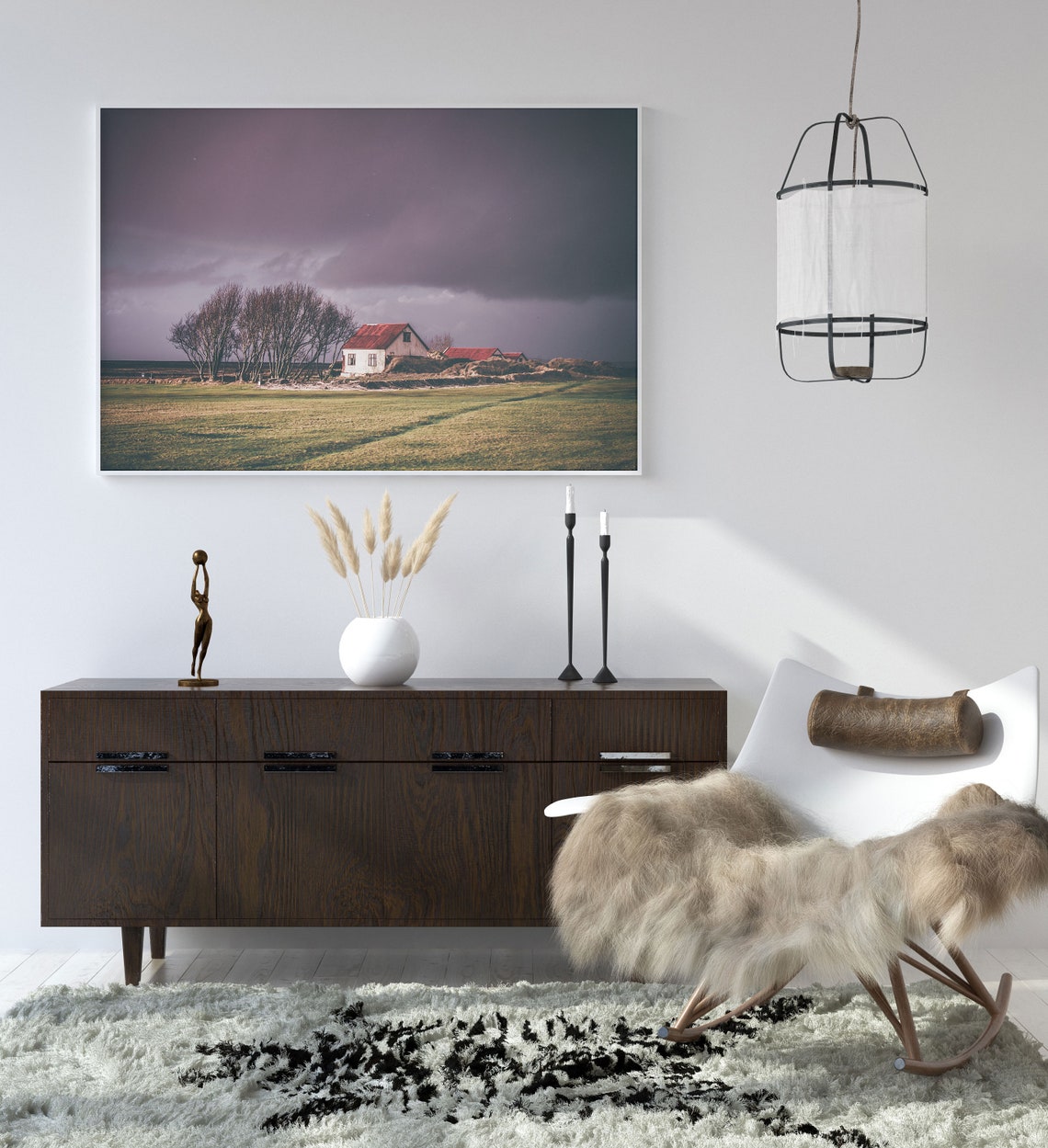 TREE HOUSE ART Arte de la pared de bienes raíces arte de | Etsy