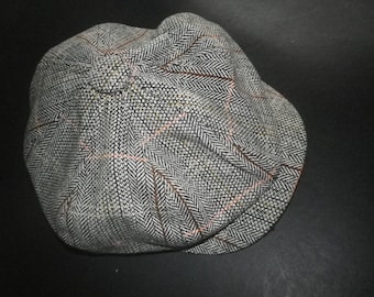 pleat front very Peaky Blinders great special occasion present one size 1940s style BakerPaper Boy lightweight tweed cap