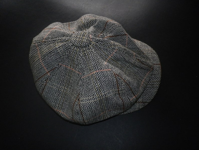 pleat front very Peaky Blinders great special occasion present one size 1940s style BakerPaper Boy lightweight tweed cap