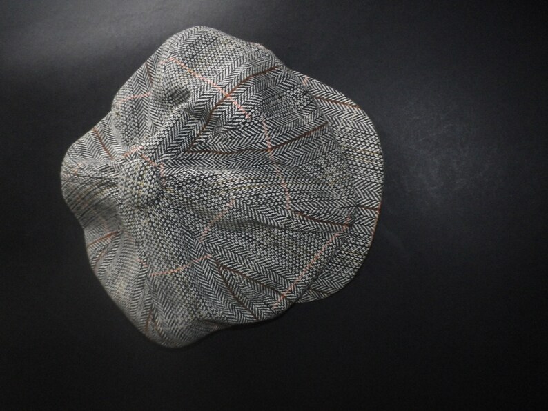 pleat front very Peaky Blinders great special occasion present one size 1940s style BakerPaper Boy lightweight tweed cap